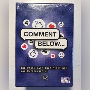 Comment Below Card Game